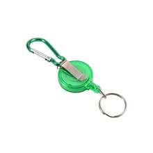 多功能徽章卷轴伸缩钥匙扣、滑雪通行证身份证夹钥匙扣钥匙链钢丝绳、身份证挂绳钥匙扣、姓名标签卡夹、卷轴后坐力带钥匙扣、便携式防盗伸缩钥匙扣、钢丝绳防丢扣，适用于户外徒步、露营、登山，