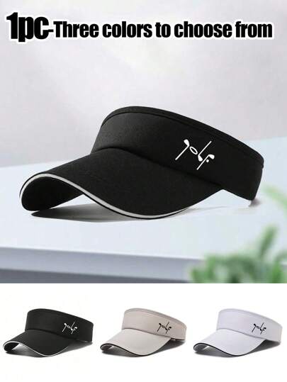Sunshade Outdoor Minimalist Casual Hat, Neutral And Fashionable Sunshade Hat, Golf Print, Hat Widened Brim Sunshade Top, Golf Hat, Sports Hat, Summer Marathon Baseball Hat, Sunshade Hat Casual, Casual, Fashionable, Minimalist, Travel And Outdoor.