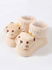 3 pares de calcetines de personajes 3D de bebé y niño pequeño con estampado de personajes de dibujos animados - Multicolor - Ver 4