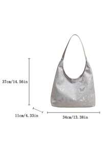 A Chinese-Style Butterfly Embroidered Nylon Handbag, Suitable For Shopping, Dates, Ladies' Gifts, Offices, Universities, Work, Commuting, And Shoulder Bags