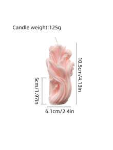 1pc Handmade Spiral Pillar Candle, Decorative Candle, Scented Candle, Suitable For Home Decor, Fireplace, Living Room, Center Piece, Office, Holiday Gift - Multicolor - View 16