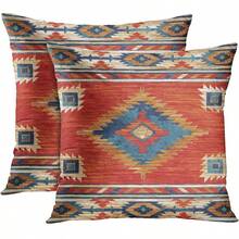 Set Of 2/1 Pc Chinoiserie Flowers Trees Blue Throw Pillow Cover, 18 X 18 Inch Floral Cushion Case Indoor Outdoor Decoration For Sofa Couch Farmhouse