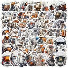 50 Stücke Raumfahrtausrüstung Astronaut Cartoon Aufkleber, wiederverwendbare Vinyl Dekoraufkleber für Wasserflasche, Gepäck, Skateboard, Gitarre, Kühlschrank, Tagebuch, Handy, Album, Aufbewahrungsbox, Kleiderschrank, Schreibtisch, Wand, Auto, Motorradhelm, geeignet für Erwachsene und Jugendliche, Schulmaterial, Schulanfang