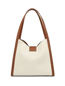 时尚大容量单肩包 PU 皮革配毛绒吊坠斜挎包复古手提包女士女孩时尚设计师手提包女士皮革斜挎包单肩手提包别致女士晚装钱包