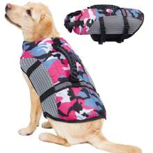 1 pièce Gilet de sauvetage pour chien, gilet de sauvetage pour chien léger, gilet de sauvetage pour chien pour la navigation, la natation, haute flottabilité avec bandes réfléchissantes, convient aux petits/moyens/grands chiens