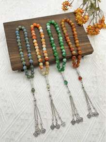 33 Stücke/Set 10mm Gebetsperlen Kette, klassische Mehrfarbauswahl, geeignet für den täglichen Gebrauch, Feste, Geschenke