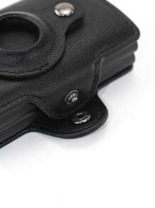 1pc Men's Anti Lost AirTag Wallet Carbon Fiber Card Holder Compatible With Apple AirTag, Gift/Father's Day Air Tag Case Card Holder Wallet, Business Card Holder, Credit Card Holder, Men's Mini Wallet, Card Wallet, RFID Wallet.