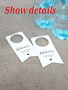 10/30/50pcs Custom Water Bottle Labels, Personalized With Names And Date, Decor For Wedding, Birthdays, Baptisms, Bridal Shower, And Bachelorette Party Favors - Multicolor - View 5