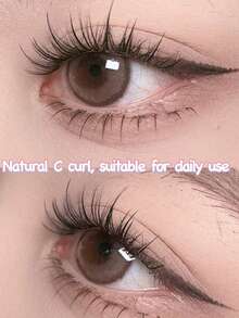 90 Clusters Stick On Lashes C Curl Self Adhesive Eyelashes Pre-Bond Individual Lash Clusters 10-13mm Wear No Glue Needed Eyelash Reusable Natural Soft Eyelash Extension Long Lasting Japanese Korean False Eyelashes Gift For Women & Girl Large Capacity Segmented Fake Eyelash With Adhesive Lash Clusters,Eye Lash Clusters,Individual Eyelashes,Lashes,Fake Lashes - C - 查看 3