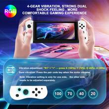 GAMINJA GAMINJA NS008 Wireless Gamepad, Supports Left/Right Controllers For, Side RGB Lights, L/R Handles Compatible With Switch Console, With Wake-Up & Screenshot Functions, Portable Design