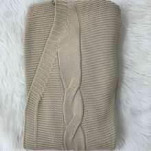 Casaco Kimono Cardigan Feminino Tricot Trança Trico  Simples    Casual  elegante    Ponto em cabo  Malhado