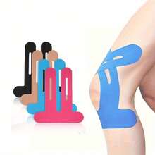 12pcs/Set Assorted Color Knee Sport Tapes, Pre-Cut Muscle Kinesiology Tapes, Useful For Marathon, Running, Football, Basketball Sports - Multicolor - View 1