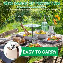 2 包桌面驱蝇风扇，便携式电池供电驱蝇风扇，室内外驱蝇风扇，带全息叶片的桌面驱蝇风扇，适用于野餐、派对、餐厅、厨房和烧烤，两种款式可供选择：可充电和电池供电（黑色） - 黑色 - 查看 10