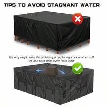 Heavy Duty  Garden Patio Furniture Cover For Rattan Table Cube Outdoo - 1108952 - View 5