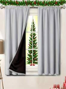 1 件全遮光隔热窗帘 - 99% 抗紫外线涤纶，杆袋悬挂，不可漂白平纹编织，卧室艺术主题，涂层遮光隔热，节能，降噪 - 非常适合卧室、农舍和学校深度睡眠