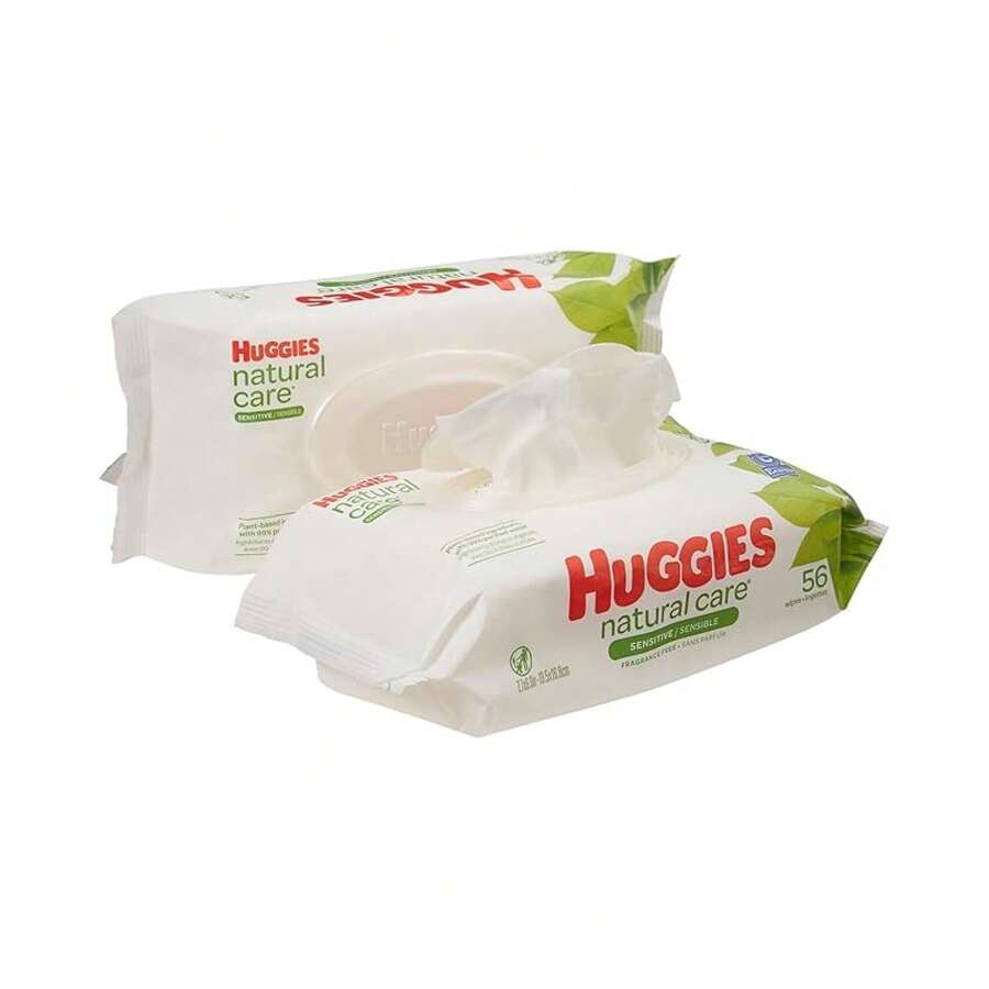 Huggies Natural Care Fragrance Free Baby Wipes, 56 Count (Pack Of 1)