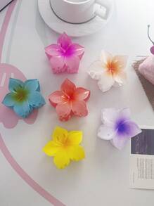 6 Pezzi Fermagli per capelli con fiore a 5 petali per donne, fermagli per capelli alla moda per vacanze al mare, per la parte posteriore della testa