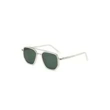 Unisex Fashion Double Beam Sunglasses For Back To School & Travel – Geometric Frame Sun Protection Glasses With Lightweight TR90 Material# 4