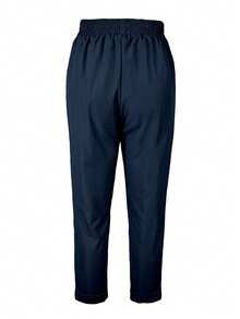 Women's Ordinary Casual Pocket Button Knot Daily - Navy - View 4