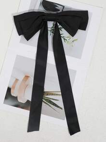 1 件女士休闲优雅纯色领结装饰可拆卸假领，适合派对、宴会、晚礼服、舞台表演