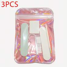 Set de 30/20/10/5/3/1 piezas de herramientas de manicura y pedicura, incluye lima de uñas mini, bloque de pulido, lima de uñas de doble cara, empujador de cutículas de madera, herramientas de limpieza de uñas, conveniente para uso en casa u exterior, palitos de uñas, cepillo de uñas, set de pedicura