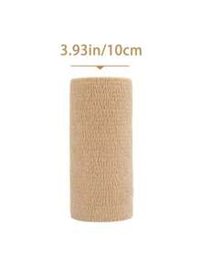 4 Rolls Medical Adhesive Bandages, Elastic Breathable Sports Self-Adhesive Tape, Beige Finger Wrap Bandage For Wrist, Ankle, First Aid For Emergency Kit Bag