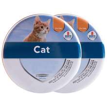 Pet Collar, 8 Months Protection, Plant Ingredient, Waterproof Adjustable, Large Dog & Small Dog & Cat (2pcs)