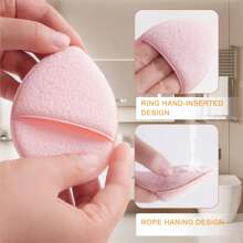 4 piezas Esponjas exfoliantes para limpieza facial - Almohadillas de limpieza facial suaves y reutilizables, guantes exfoliantes faciales para limpieza, eliminación de maquillaje, limpieza profunda de poros y puntos negros