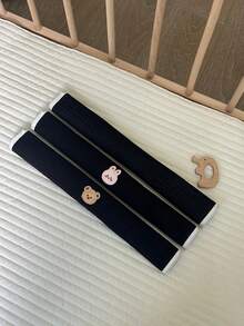 1 件白色和黑色可拆卸婴儿车把手保护套，适合日常使用 - 彩色 - 查看 9