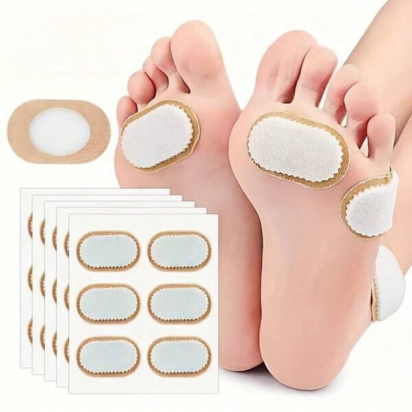 6/18 piezas Protectores de tacón, almohadillas antifricción, almohadillas antidesgaste para los pies, protección contra ampollas hueca, almohadillas de protección contra el dolor