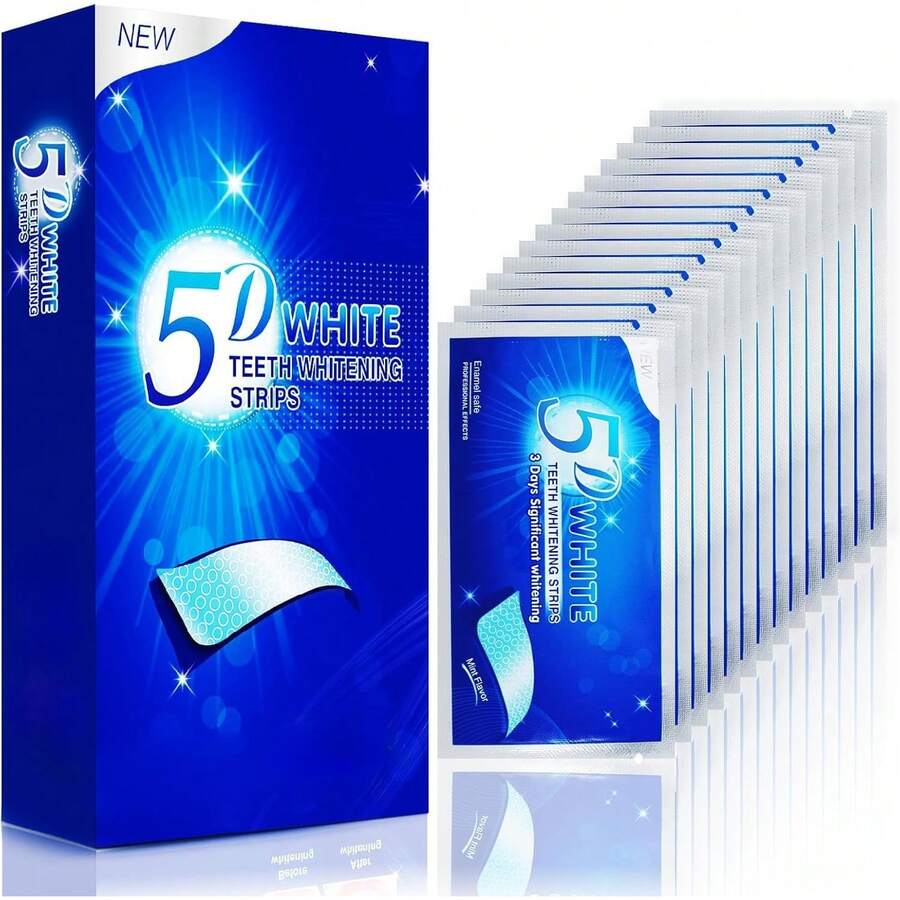 Whitening Kit, Teeth Whitening Sts, Tooth White Sts Pack For 14 Treatments, On Enamel, Easy To Use Home Tooth Whitening Kit, 5D Technology Teeth Whitening Kit 76654 - 1 - View 1