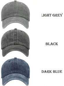 Classic Low Profile Adjustable Cotton Dad Hat For Men And Women - 3包-1 - 查看 3