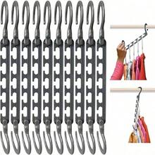 Local Shipping-Wonder Hanger Max 10-Pack Space Saving Hangers, Reinforced Hooks Swivels 360°, Cascading Hanger, College Dorms & Storage Closet Organizer, Fully Assembled – Grey - Grey - View 1