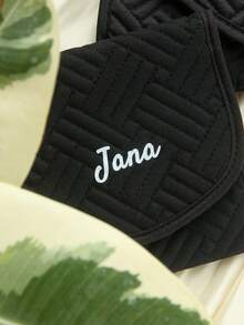 定制名称优质可折叠仿麂皮珠宝袋个性化字母纯色旅行便携式珠宝收纳卷可折叠定制珠宝收纳袋婚礼礼物送给女性的最佳伴娘礼物新娘派对礼物。 - 彩色 - 查看 7