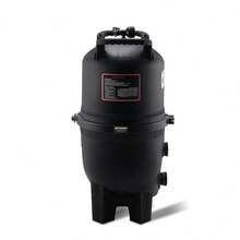 Sweiko Kartuschen-Poolfilter, 40 m² Filterfläche, Filter für eingelassene Pools, Filtersystem für Aufstellpools mit verbessertem Filter und auslaufsicher, für Whirlpools, Spas, aufblasbare Pools, 620 x 560 x 1169 mm, schwarz
