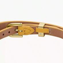 Fossil Fossil Lemon Yellow Leather Strap Bracelet Stainless Steel Buckle Heritage D-Link Casual Fashion Bracelet Suitable For Women, Daily Gift JF04439710