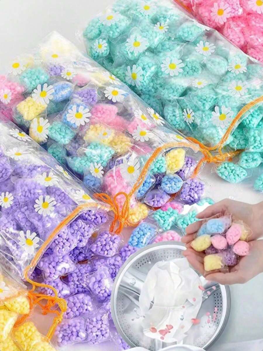 香珠持久香味衣物柔顺剂、衣物香珠、洗衣增香剂、洗衣用品、清洁工具、公寓必备、去污剂（颜色随机）