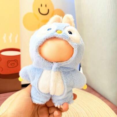 拉布布 17 厘米 II 偶像娃娃服装坐姿派对怪物服装配饰服装礼物可爱企鹅连体衣鲨鱼蜜蜂恐龙设计