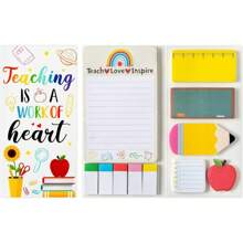Teacher's Day Theme Sticky Note Combination, Cute School Theme, Account Stickers, Cartoon Sticky Notes