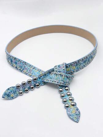 1 pièce Ceinture minimaliste à la mode pour femmes, convient pour être associée à des jupes en jean et des pantalons décontractés