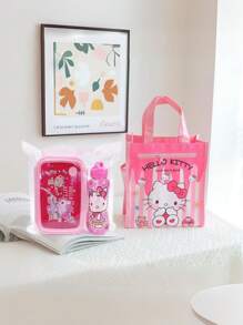 Sanrio 1pc / Sanrio Cartoon Bento Box Set With Matching Water Bottle - Cute, Leakproof Lunch Container For School, Work, And Travel ,Kitchen,Christmas Gift Mug Suitable For Camping And Back-To-School Travel Back To School Gift For Girls Boy
