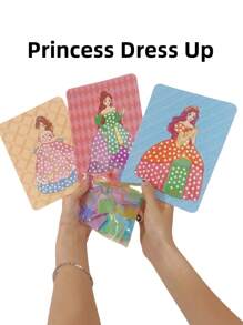 1set Diy Handmade Sticker Art, Princess & Elf Design, Dress-Up Activity, Creative Painting Kit, Activity Book For 3-6-Year-Old Girls, Ideal Birthday Or Holiday Gift, Educational Toy For Girls, Chromatic Drawing Book And Sticker Set For Children