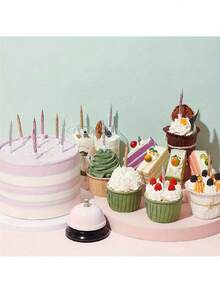 30 件螺旋蛋糕蜡烛，3 种颜色生日蜡烛，纸杯蛋糕装饰，生日周年婚礼派对蛋糕装饰 - 彩色 - 查看 3