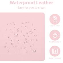 Wireless Bluetooth Mouse With Mouse Pad, Compatible With (IOS 13.1.2 And Above)/Laptop/, Silent Mini Mouse, Compatible With Android/Windows/Linux Systems, PU Leather Solid Color Mouse Pad, Suitable For Home, Office, School - Multicolor - View 7