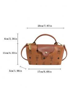 女士时尚休闲百搭撞色面料饺子包，简约尼龙方形包女士手提包，时尚手柄钱包，复古风格手提包，配有可拆卸肩带，适合少女、女大学生、新秀和白领人士的手提包，非常适合办公室、大学、工作、商务、通勤