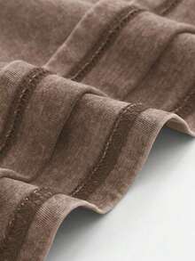 GLEC There Is No Other Way, But God Has Created A Path, Classic Retro Fashion Casual Novel Four Seasons Simple And Versatile. God Will Bless You With Smooth Sailing. But GOD Oversized Letter Pattern Printed 230g Washed Cotton T-Shirt, Men's Four Season High-Quality Printed Washed Cotton Retro Fashion Brand Loose Casual Coffee Color T-Shirt, Single Piece, Suitable For Outdoor Wear In All Seasons, With A Certain Thickness, Daily Wear And Friend Gifts, Back To School Gifts, Children's Gifts. - Cà phê nâu - Xem 3