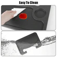 1pc Black Multifunctional Car Steering Wheel Tray, 2-In-1 Foldable Steering Wheel Desk With Cup Holder And Pen Slot, Made Of Durable ABS Plastic, For Dining, Working And Storage, Universal Fit For Most Sedans And SUVs, Essential Car Travel Accessory - 多色 - 查看 7
