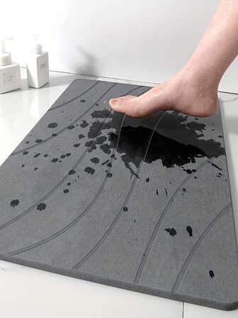 Bath Mat Diatomaceous Earth Bath Mat Non-Slip Super Absorbent Bath Mat, For Bathroom Quick Drying Diatomaceous Earth Shower Mat Easy To Clean-Bathroom Mat/Doormat(60*40) Back To School