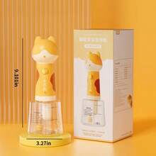 宠物沐浴露，电动泡沫狗洗发水分配器，自动猫咪泡泡浴机 - 橘色 - 查看 3