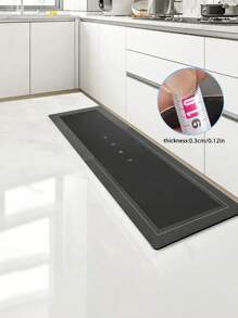 1 pièce Tapis de sol de cuisine amélioré en boue de diatomée, tapis de sol super absorbant avec fond anti-dérapant, séchage rapide pour salle de bain, salon, grand tapis absorbant, tapis de sol de lessive, tapis d'entrée, tapis de course lavable pour la maison pour couloir, décoration de la salle